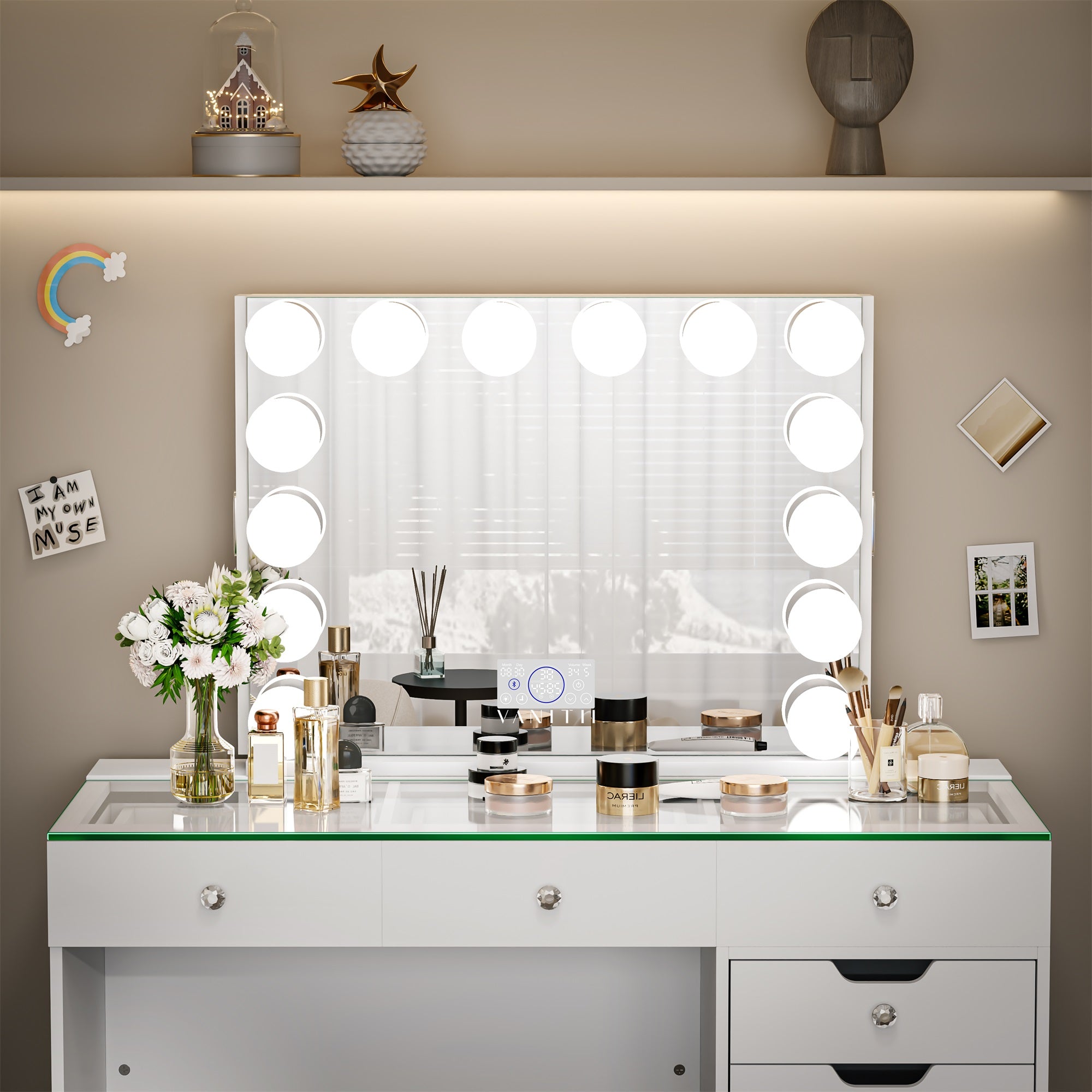 Marilyn Hollywood Vanity Mirror Pro with Jewelry Organizer